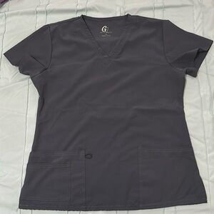 Gray Scrub Top
